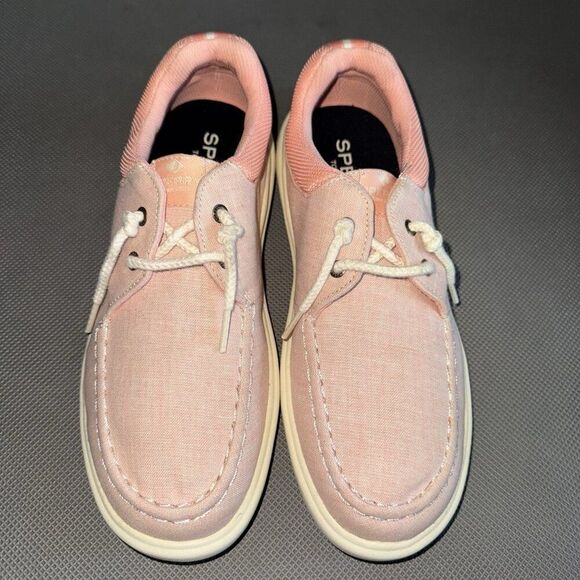 Sperry Captains Moc Pink Peach Loafer Boat Summer Shoes Women’s Size 8.5M - Picture 2 of 8